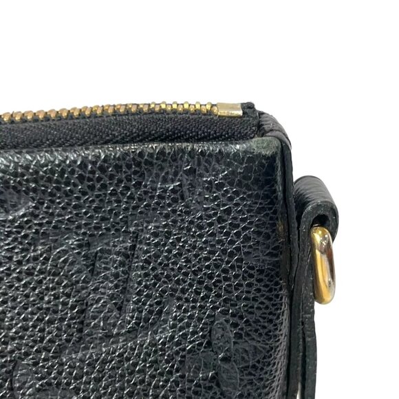 $2800 LOUIS VUITTON Black Monogram Empreinte Mazarine PM 2016 France AS IS - Picture 9 of 16